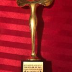 Festigious Los Angeles trophy for Best Horror Screenplay: The Color of Evil by Connie Corcoran Wilson